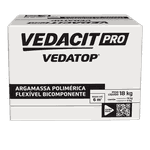 VEDATOP ARGAMASSA POLIMERICA FLEXIVEL BICOMPONENTE - VEDACIT PRO - CX18KG