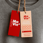 Tag Roupa fino Personalizada - Papel Couchê 300gr – Impressão Frente e Verso