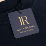 TAG ROUPA PERSONALIZADO - couche 300gr - Impressão Frente e Verso