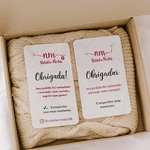 Cartão de Agradecimento Personalizado - Impressão Frente e verso