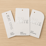 TAGS PARA ROUPAS HOT STAMPING I Frente | Verso