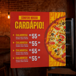 Cardápio Personalizado em PVC - 1mm - Tamanho A4 - Verniz Localizado - Impermeável