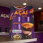 Cardápio Personalizado em PVC - 1mm - Tamanho A4 - Verniz Localizado - Impermeável