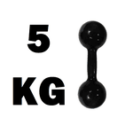 Halter Emborrachado 5Kg - Infinity Fitness 