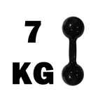 Halter Emborrachado 7Kg - Infinity Fitness 