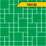 Pastilhas Resinadas Mosaico - Cor Verde