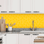 Pastilhas Resinadas Mosaico - Cor Amarelo Ouro