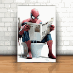 Placa Decorativa - Spider Banheiro