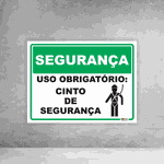 Placa de Sinalização - Segurança Uso Obrigatório