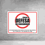 Placa de Sinalização - Código de Defesa do Consumidor
