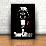 Placa Decorativa - Your Father Darth Vader
