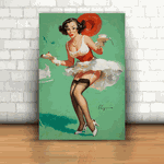 Placa Decorativa - Pin-up Candy Girl