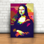 Placa Decorativa - Monalisa Color