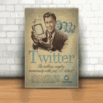 Placa Decorativa - Twitter