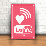 Placa Decorativa - Love Zone