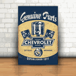 Placa Decorativa - Genuine Chevrolet