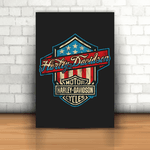 Placa Decorativa - Harley Davidson USA