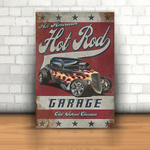 Placa Decorativa - Hot Rod Old school