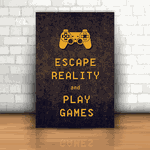Placa Decorativa - Escape da Realidade