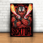 Placa Decorativa - Mortal Kombat - Sektor