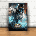 Placa Decorativa - Mortal Kombat - Sub-Zero