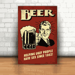 Placa Decorativa - Beer Helping