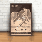 Placa Decorativa - Gillette mod 01