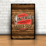 Placa Decorativa - Vintage Barber Shop