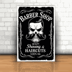 Placa Decorativa - Barber Shop Jack Daniels