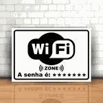 Placa Decorativa - Wifi Senha