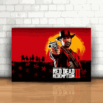 Placa Decorativa - Red Dead Redemption 2 Hori