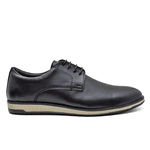 Sapato Mocassim Classico Masculino Oxford Liso Elegante Couro Legitimo 5331 Preto