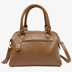Bolsa Feminina Couro Legítimo com Alça Transversal cor Caramelo - 8600C