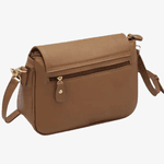 Bolsa Feminina de Couro Legítimo com Alça Transversal cor Caramelo - 8601C