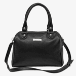 Bolsa Feminina Couro Legítimo com Alça Transversal cor Preto - 8600P