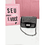 Bolsa Strass Preta 