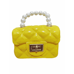 Bolsa Infantil Perolas Amarela