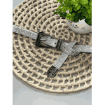 Cinto Strass Brilhante Prata