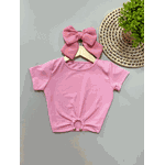 Blusa Cropped Argola Rosa