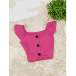 Cropped de Botão Pink