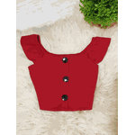 Cropped de Botão Vermelho