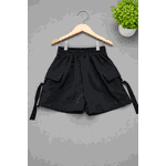 Short Saia Cargo Juvenil Preta