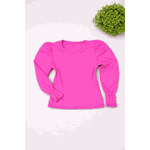 Blusa Manga Longa Lastex Rosa