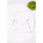 Blusa Manga Longa Lastex Branca