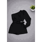 Macaquinho Nula Manga Preto