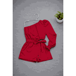 Macaquinho Nula Manga Rosa