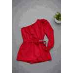 Macaquinho Nula Manga Vermelho