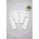 Jaqueta Courino Manga Bufante