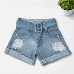 Short Jeans Com Cinto