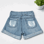 Short Jeans Com Cinto